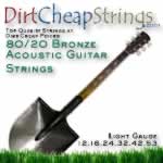 Dirt Cheap Acoustic Guitar Strings